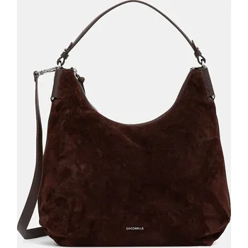 Semišová kabelka Coccinelle REBEKKA SUEDE E1.T96.13.01.01 hnědá 89X, vel. ONE SIZE