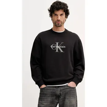Pánská mikina Bavlněná mikina Calvin Klein Jeans LV04RD242G černá 99X, vel. 2XL
