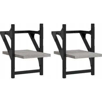 police Závěsná police barva šedý dub sonoma, 20 x 25 x 30 cm