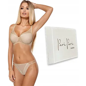 Dámské spodní prádlo Paripari push-up podprsenka béžová velikost 90C