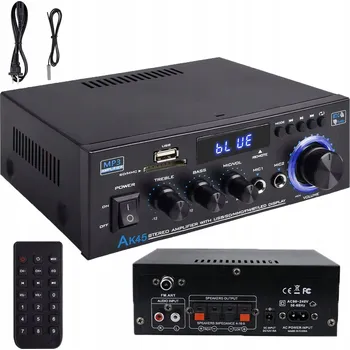 Hi-Fi komponenty STEREO ZESILOVAČ AMPLITUNER HIFI BLUETOOTH KARAOKE 40W + 40W 2.0 KANÁLOVÝ