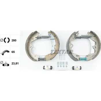 Brzdová čelist Sada brzdových čelistí TEXTAR 84065100