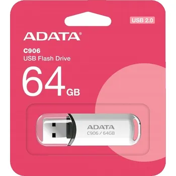 USB flash disk USB flash disk ADATA C906 64 GB USB 2.0 bílý