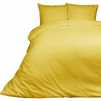 Povlečení Povlečení LUX Cizgili Saténové 140x200 Hořčicové