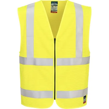 PORTWEST Vesta FR615 Bizflame Hi-Vis FR na zip, reflexní POR-FR615YERXX/3X Žlutá 2XL-3XL