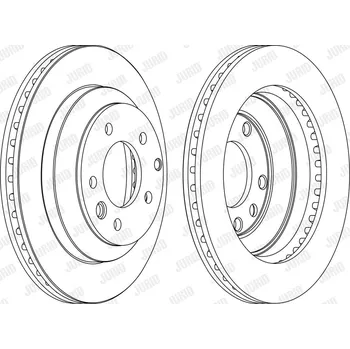 Brzdový systém Brzdový kotouč JURID 562393JC-1