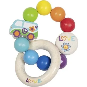 Dětské zboží GOKI Dřevěná hračka Elastik Dodávka duhová