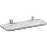 VITRA SENTO dvojumyvadlo 130 cm, se 2 otvory pro baterie a přepadem, VitrAhygiene - doprava zdarma