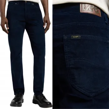 Pánské kalhoty Lee SLIM FIT MVP Extreme Motion vypasované pohodlné kalhoty manšestrové W42 L32