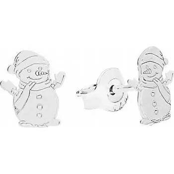 Náušnice Stříbrné 925 náušnice celebrity sněhulák
