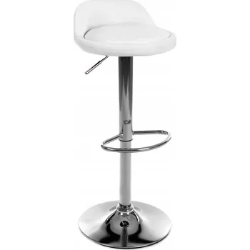 Barová židle FH Angel Barová Židle bílá 84 cm umělá kůže