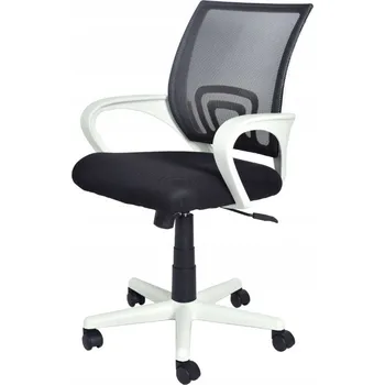 ERGONOMICKÁ OTOČNÁ ŽIDLE KANCELÁŘSKÁ ŽIDLE LILY CZARNO-BIAŁY ČERNÁ