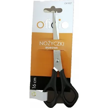 Kancelářské nůžky, školní 16cm černé TAURUS