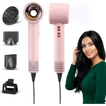 Fén FÉN NA VLASY S IONIZACÍ 1600W SILNÝ 3 MAGNETICKÉ NÁSTAVCE FitbyMed