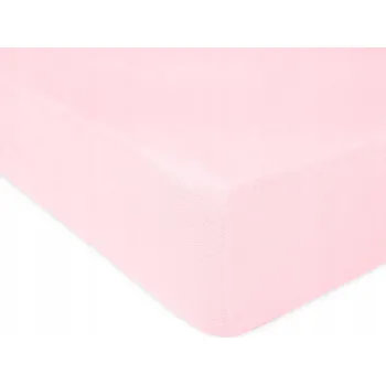 Prostěradlo Prostěradlo froté s gumou 90x200 pudrová růžová