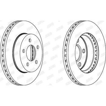 Brzdový kotouč Brzdový kotouč JURID 562856JC