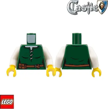 Stavebnice LEGO LEGO® Dílky na figurky LEGO Tělo potištěné / tmavě zelené / Torso CASTLE 973pb4838c01