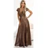 Dámské šaty Numoco Crystal 411-14 Mocha Mousse