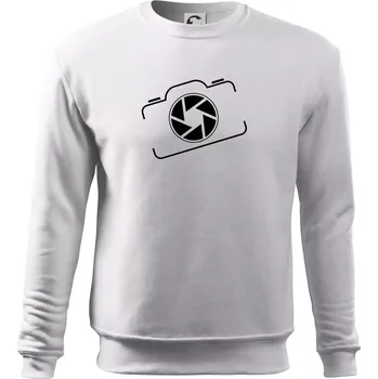 Pánská mikina Zrcadlovka obrys - Mikina Essential pánská - 2XL ( Bílá )