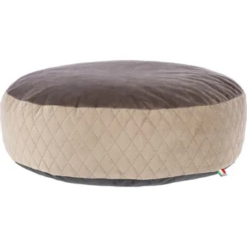 Pelíšek pro psa Pelíšek - Pouf (pro psy a kočky), kulatý (80 x 25 cm), béžová/hnědá