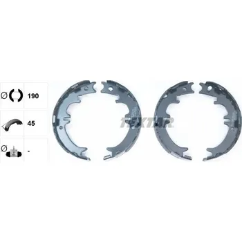 Brzdová čelist Sada brzdových čelistí, parkovací brzda TEXTAR 91060500