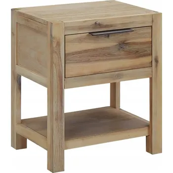 Noční stolek Noční stolek se zásuvkou, 40 x 30 x 48 cm, masivní dřevo