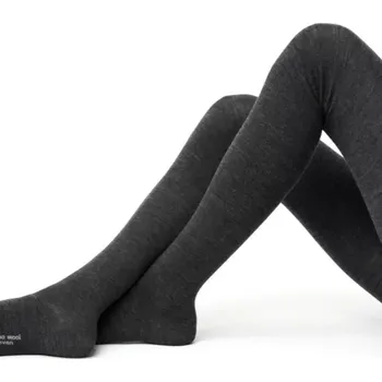 Dámské punčochy DÁMSKÉ PUNČOCHOVÉ KALHOTY Z MERINO VLNY 130 grafitová melanž S-M-168-182