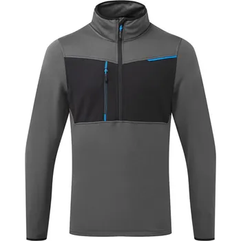 pracovní mikina PORTWEST Mikina WX3 Tech Fleece T755, poloviční zip POR-T755MGRS S Šedá metal