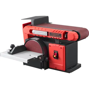 Bruska Vevor Pásová a kotoučová bruska 152.4mm, 101.6×914.4mm, 400W, stůl 0–45°