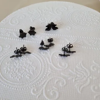 Náušnice Plastové zvířecí náušnice Hook - Vlk