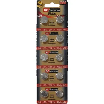 Článková baterie BC batteries alkalické knoflíkové baterie 1,5V LR44 1ks