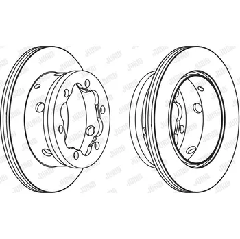 Brzdový kotouč Brzdový kotouč JURID 567810J