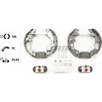 Brzdová čelist Sada brzdových čelistí TEXTAR 84054300