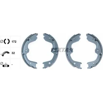 Brzdová čelist Sada brzdových čelistí, parkovací brzda TEXTAR 91065900