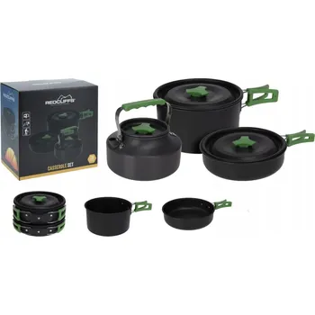 Pánev TURISTICKÉ nádobí kempingové hrnce pánev jídelní sada skautská