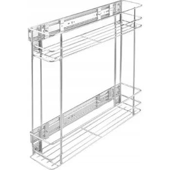 Koupelnový nábytek CARGO KOŠ 2 POLICE DO SKŘÍŇKY 15 CM BOČNÍ MONTÁŽ