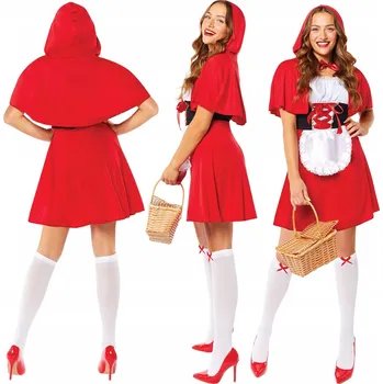 Karnevalový kostým Kostým pro dospělé Červená Karkulka, vel. M/L