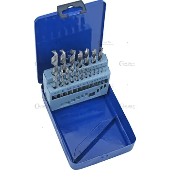 Condor SPB19 - Sada spirálových vrtáků, 1-10 mm, 19 ks