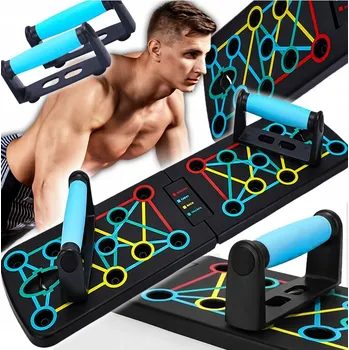 POSILOVACÍ DESKA NA KLIKY, PLATFORMA NA CVIČENÍ, MULTIFUNKČNÍ UCHYTY PUSH UP BOARD