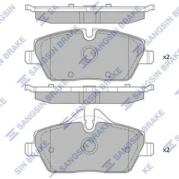 Brzdová destička Sada brzdových destiček, kotoučová brzda Hi-Q SP2245