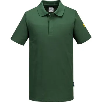 Pánské oblečení PORTWEST Polokošile ESD AS21, krátký rukáv, antistatická POR-AS21FGRXL XL Zelená forest