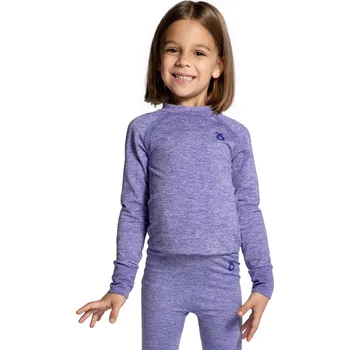 LEMON EXPLORE Termoaktivní dětské lyžařské tričko s dlouhým rukávem ZL4 FIALOVÁ
