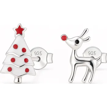 Náušnice Stříbrné vánoční náušnice Zenobia