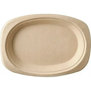 Jednorázové nádobí Talířek Papstar z cukrové třtiny, 50 ks