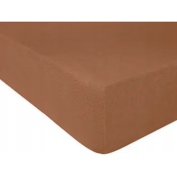 Prostěradlo Froté prostěradlo s gumou 90x200 čokoláda