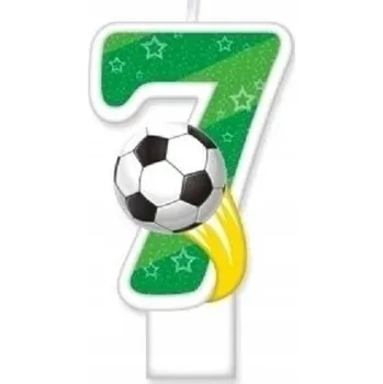 Dortová svíčka Narozeninová svíčka MK Trade SF-159-7 zelená číslice 7