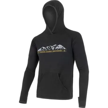 Pánská mikina Mikina pánská SENSOR MERINO WOOL černá XL