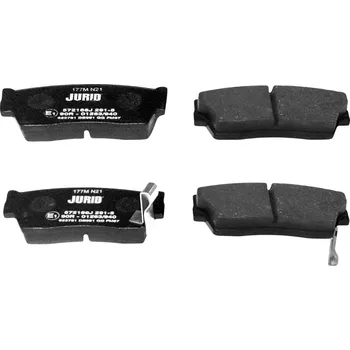 Brzdová destička Sada brzdových destiček, kotoučová brzda JURID 572166J