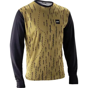 cyklistický dres Dres - LEATT MTB Trail 3.0 Ls 2025 - Trails Brown XL