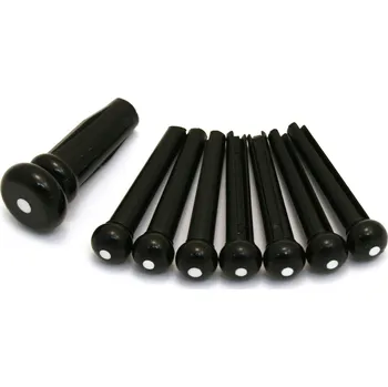 Hudební nástroj Fender Bridge Pin Set, Black with White Dot + prodloužená záruka 3 roky